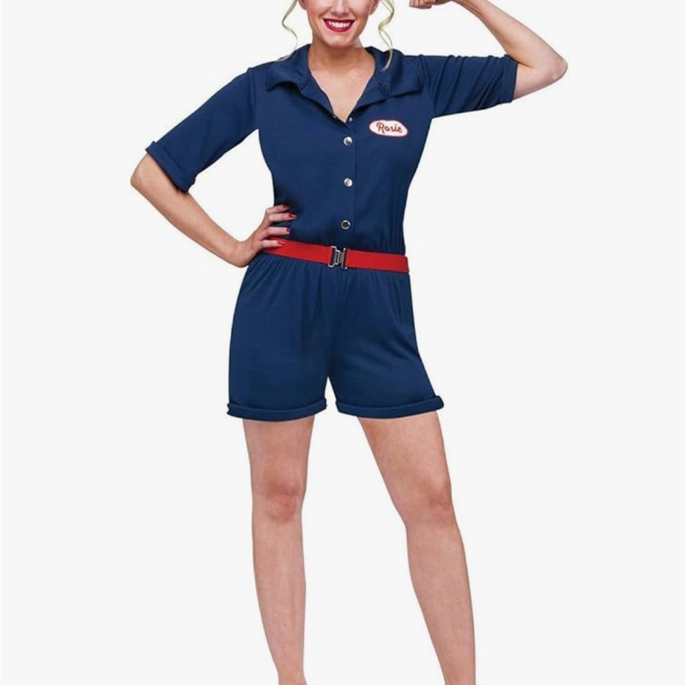 🇺🇸 ROSIE THE RIVETER + MILITARY MAN COUPLES COSTUME SET! 🇺🇸